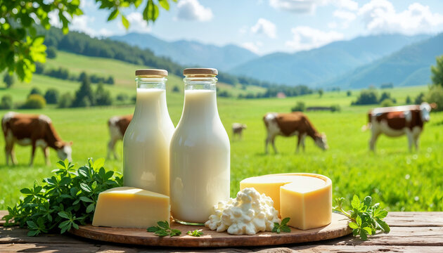 dairy products milk and cheese