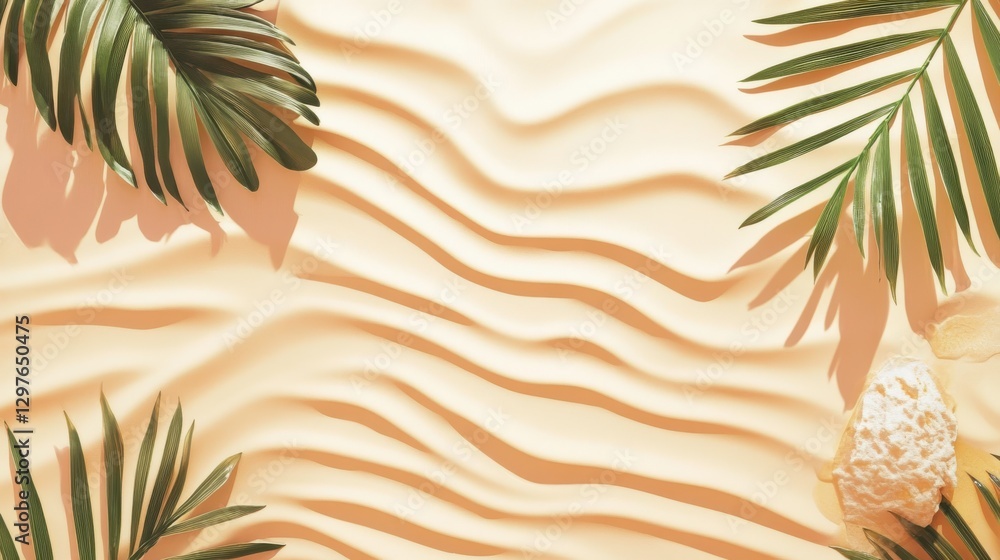 Poster bright minimalist background with soft patterns