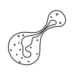 neutrophil squeezing line icon