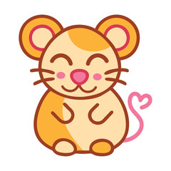 Cute Animal Cartoon Mouse Adorable