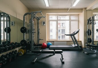 Obraz premium vivid eco Gym design Vintage Muji decor