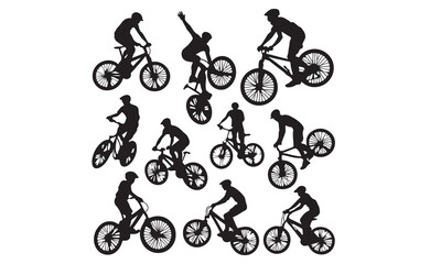 Obraz premium cyclist vector icon