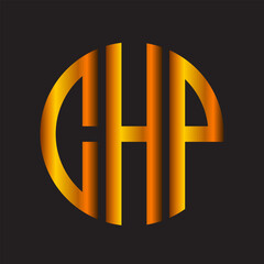 Obraz premium CHP modern elegance and creative logo design .CHP luxurious alphabet design . CHP letter initial logo design.