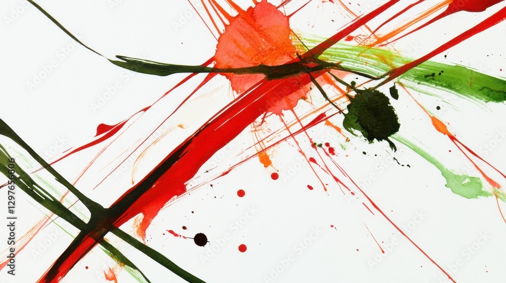 Aufkleber dynamic artistic patterns on white background