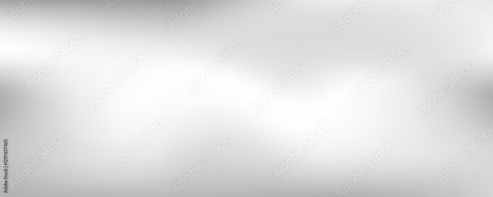Wall mural silver foil background with metal mirror texture. chrome gradient surface with light like could abst