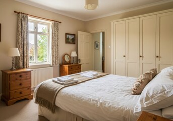 Cinnamon Slate Cream Bedroom design Traditional Cottagecore decor