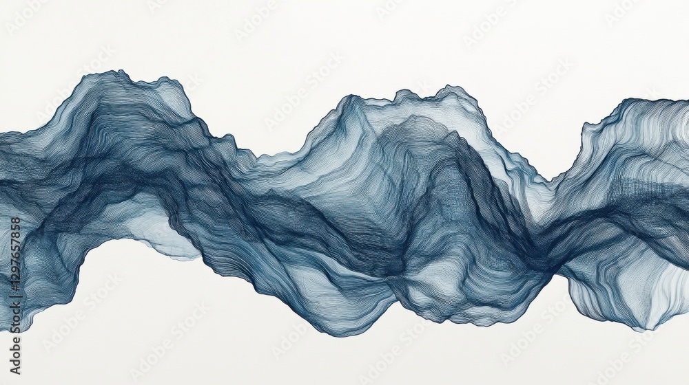 Poster dynamic patterns of light on white background