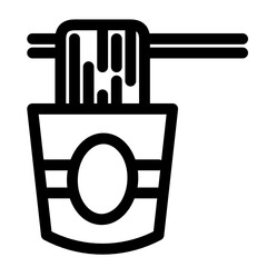 Noodle illustration icon