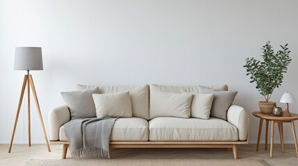 An intimate glimpse of a textured beige area rug resting gracefully on a polished wooden floor, its intricate patterns inviting touch and sight alike