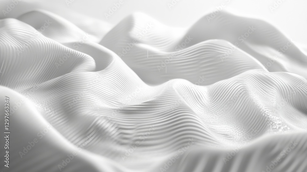 Poster modern organic patterns with dynamic lines