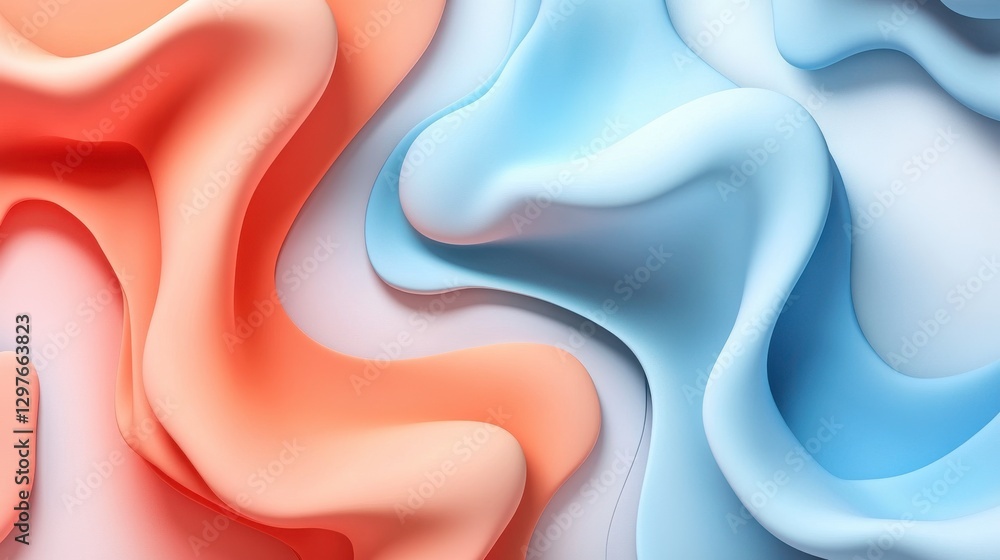 Poster organic patterns with dynamic lines for business presentations
