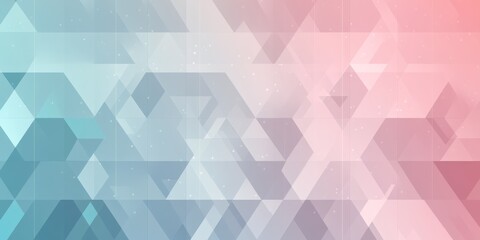 Abstract background with geometric shapes in blue and pink hues