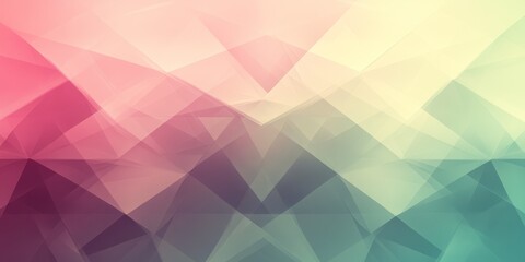 Obraz premium Abstract background featuring translucent geometric shapes with pastel gradients