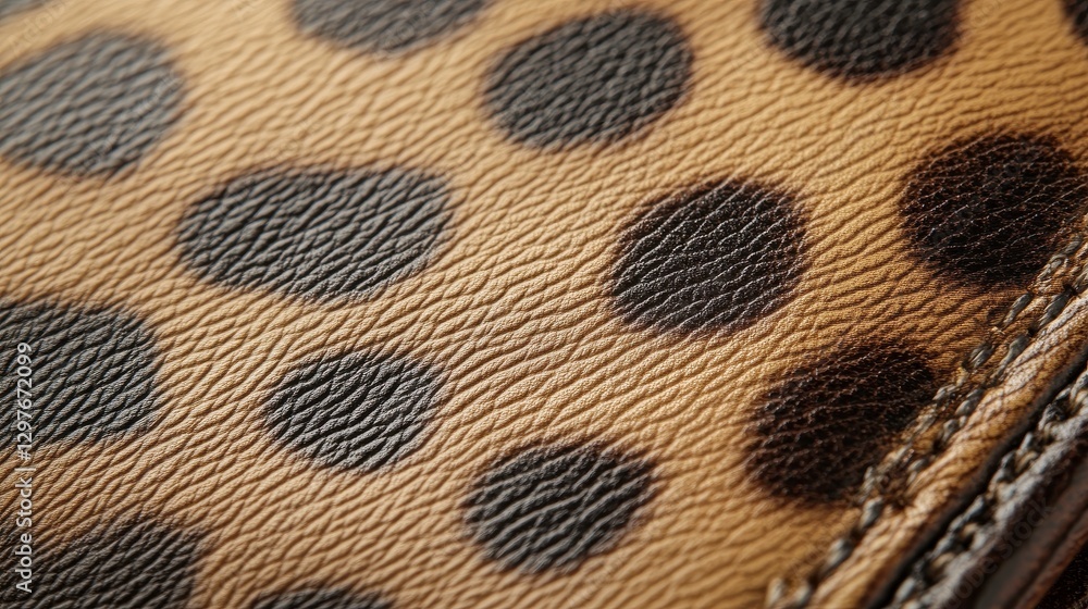 Poster stylish wallet with intricate print patterns