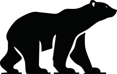 Bear logo - icon vector illustration on white background