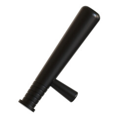 police baton 3d icon illustration