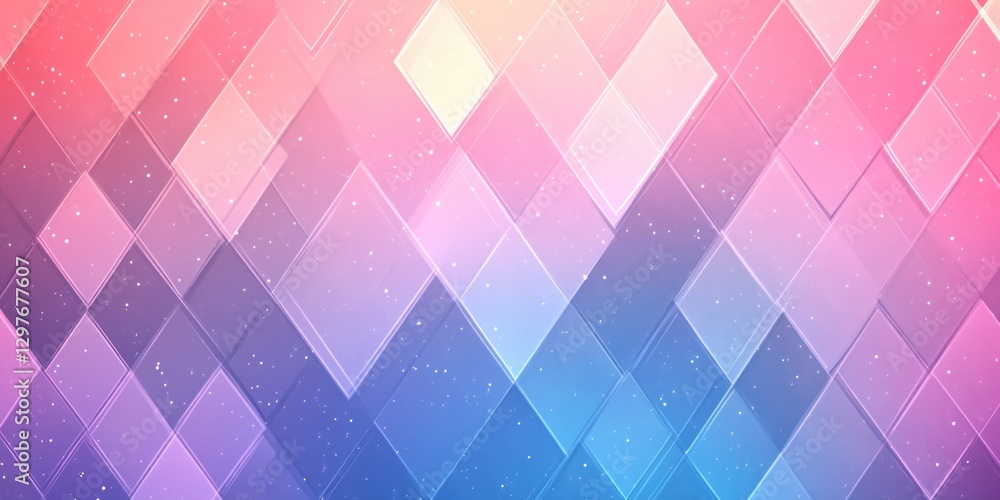 Poster abstract background featuring diamond shapes and gradient color scheme
