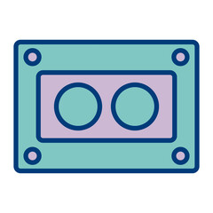 Cassettee Vector Icon Design