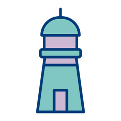 Lighthouse Vector Icon Design