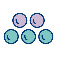 Round Shot Vector Icon Design
