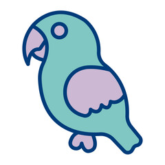 Parrot Vector Icon Design