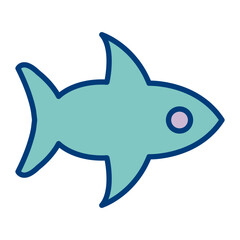 Shark Vector Icon Design