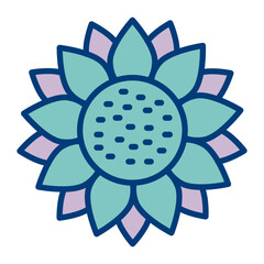 Sunflower Vector Icon Design