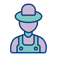 Farmer Vector Icon Design