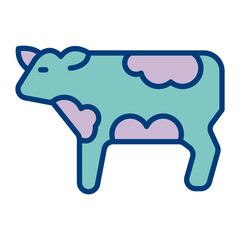 Cow Vector Icon Design