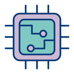 Processor Vector Icon Design