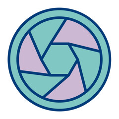 Aperture Vector Icon Design