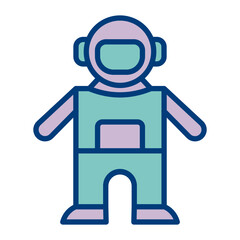 Space Suit Vector Icon Design