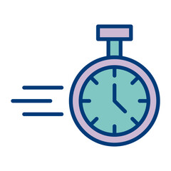 Fast Time Vector Icon Design