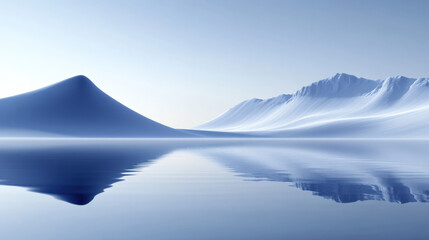 Fototapeta premium The Reflection of Mountains in the Lake