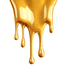 gold dripping isolated on white background.PNG