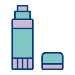 Glue Stick Vector Icon Design