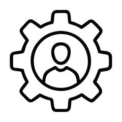 Admin Icon Gear User System Configuration