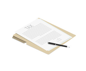 Tax Payments Concept Vector Illustration stock illustration