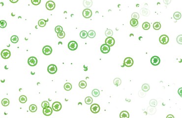 green background with drops