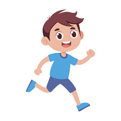 Kid Running Energetic Happy Motion