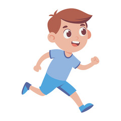 Kid Running Fast Playful Energy