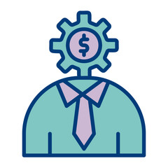 Financial Consultant Icon Design