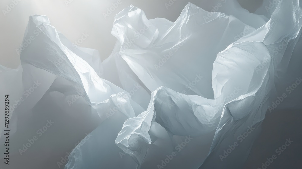 Poster Ethereal Elements of Abstract Light and Form