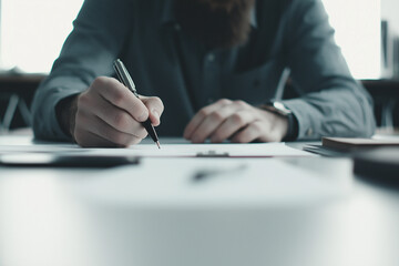 Fototapeta premium businesswoman signing contract
