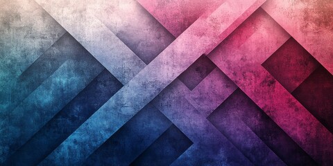 Textured geometric shapes create abstract layers of color gradient