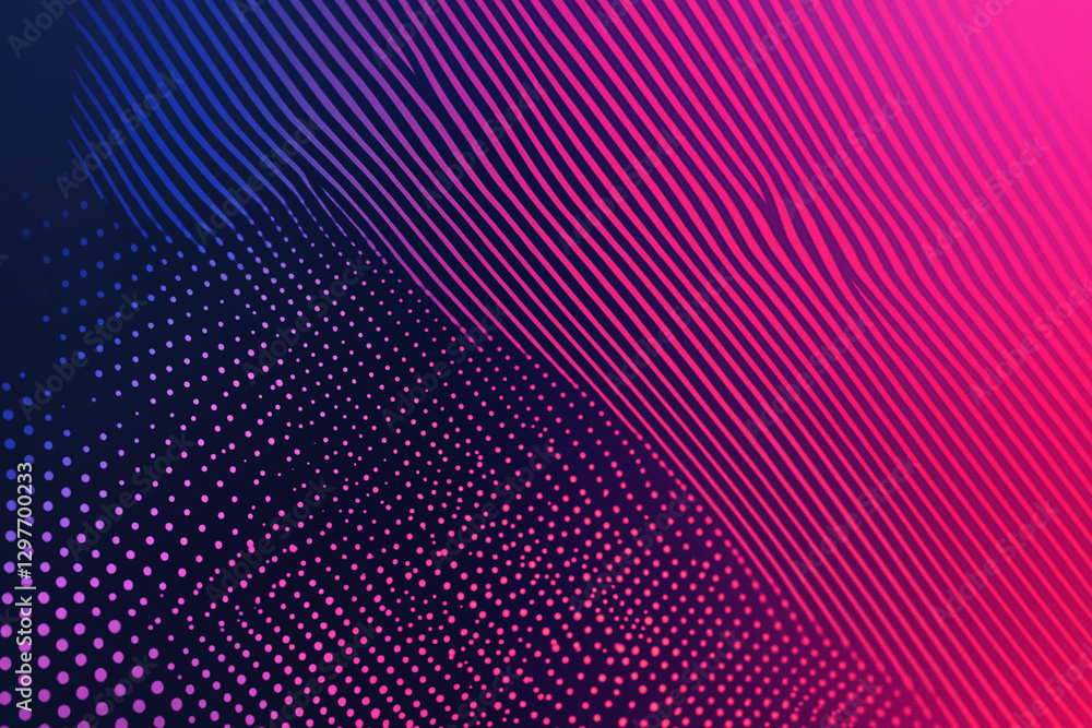 Poster halftone horizontal gradient pattern background