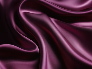 Fototapeta premium Luminous violet silk folds radiating softness and elegant textile texture