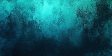 Obraz premium Black dark blue green teal mint turquoise abstract modern background. Color gradient hombre. Noise grain mesh. Light glow neon metal metallic effect. Line wave.Technology science concept. 8k image