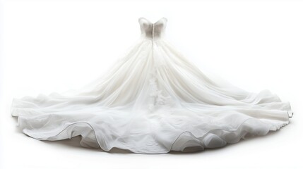 The romantic blooming of holy wedding dresses