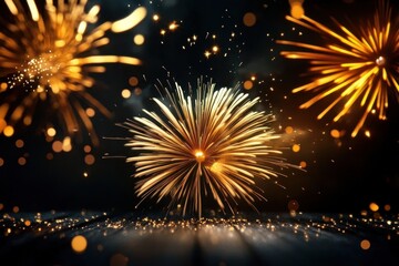 fireworks in the night sky